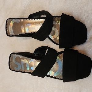 Circus by Sam Edelman, Block Heel Sandal, Black, 9.5